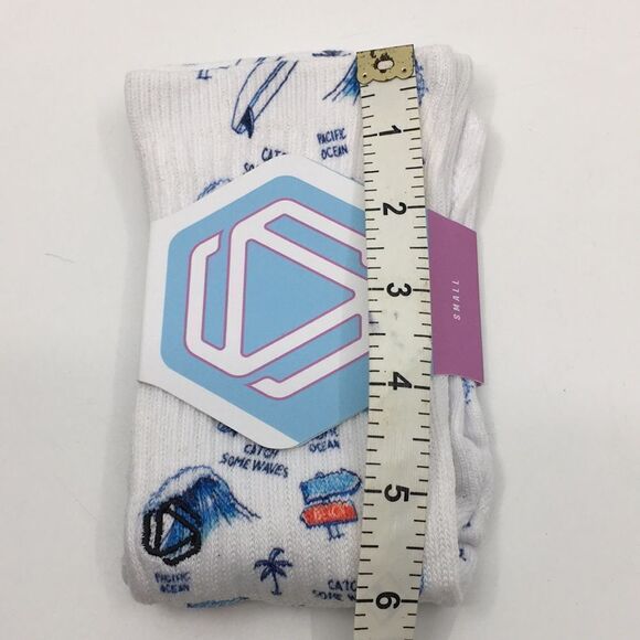 Hexxee Catch Some Waves Beach Pacific Ocean Socks Size Small - Picture 9 of 9